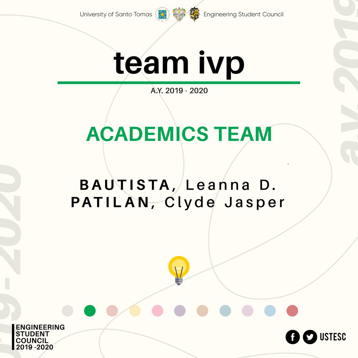 USTESC's tweet photo. TEAM IVP
Academics Team

#ESC1920 https://t.co/DqVNxYKnYP