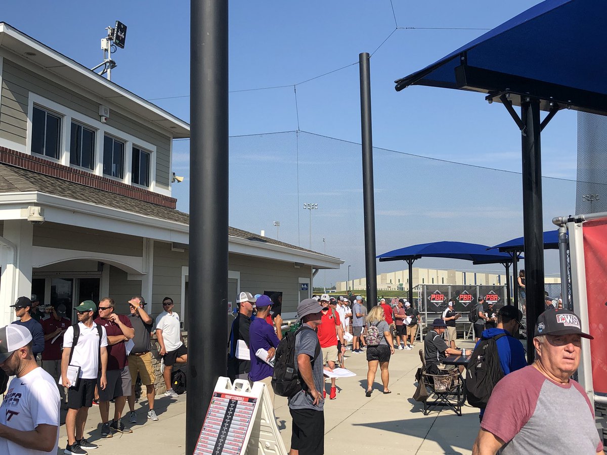 Not bad turnout for a fall baseball tournament.