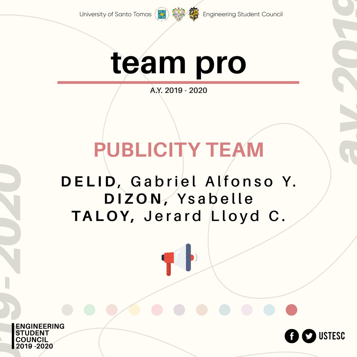 USTESC's tweet photo. TEAM PRO
Publicity Team

#ESC1920 https://t.co/g2AuS7CZbx