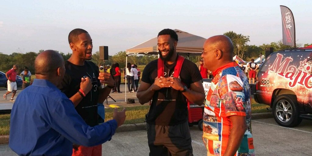 RodneyEllis's tweet photo. Great morning at @UNCF Houston's #AMindIs Walk/Run/Bike for Education! For 75 years, #UNCF has been changing lives, including my own, & creating opportunities for young people of color to become leaders of tomorrow at an #HBCU. #HBCUProud #HBCUStrong w/@SylvesterTurner https://t.co/FjBKsfswi2