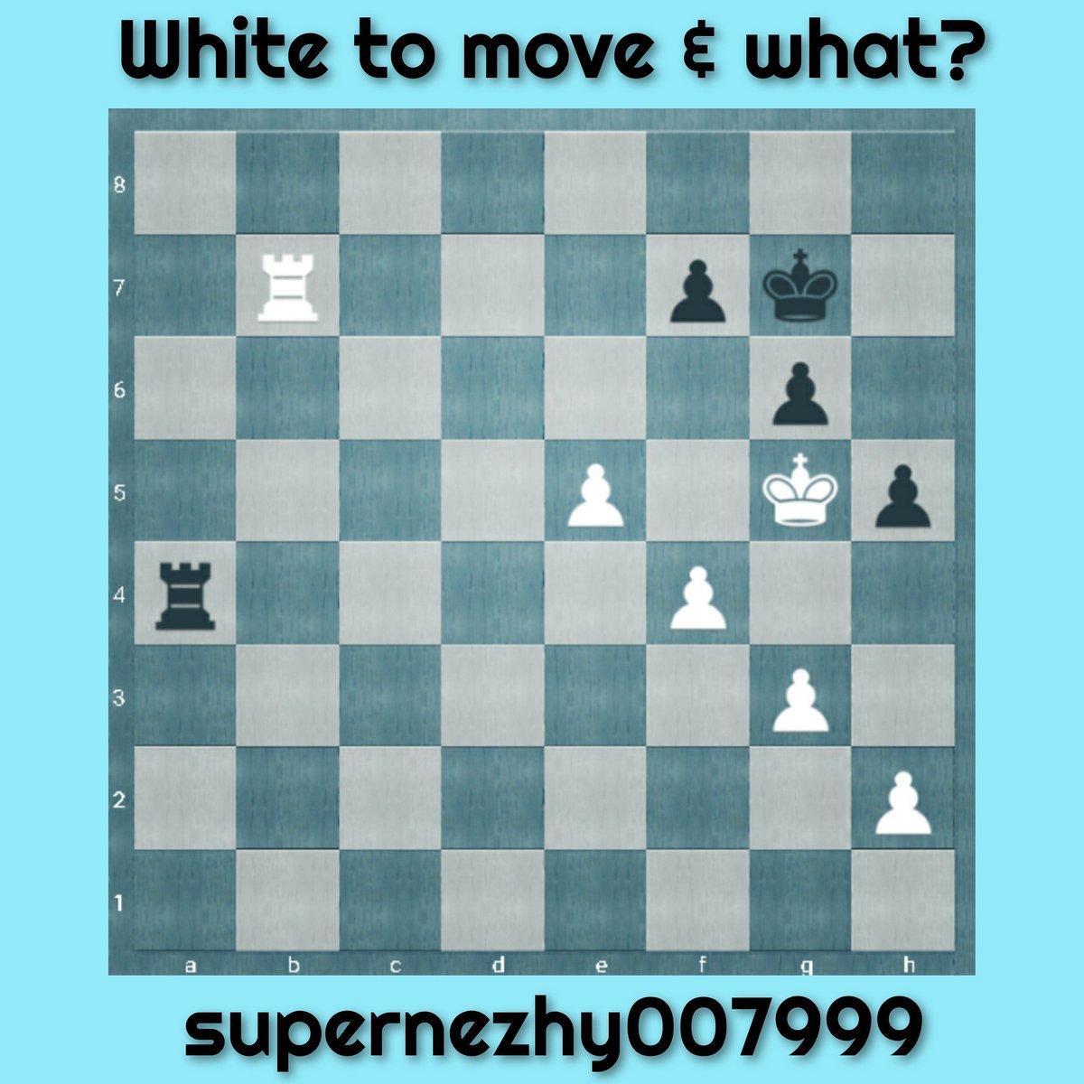 supernezhy's tweet photo. ⁣⁣⁣⁣⁣
🔷 White to move and what?⁣⁣⁣⁣⁣
⁣⁣⁣⁣
   Can you name the grandmaster who discovered the technique? ⁣⁣⁣⁣⁣

⁣⁣✅ Source : Chessbase India⁣⁣⁣⁣⁣

#chess #ChessRush #Chessie #chessworldcup #chess9lx #ISROweareproudofyou https://t.co/ME8g5Bh9Mu