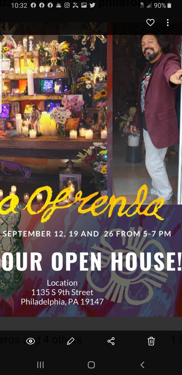 Visit la #ofrenda #ofrendapfp #phillyofrenda in 9th street by artist <a href="/cesarmural/">Cesar Viveros</a>