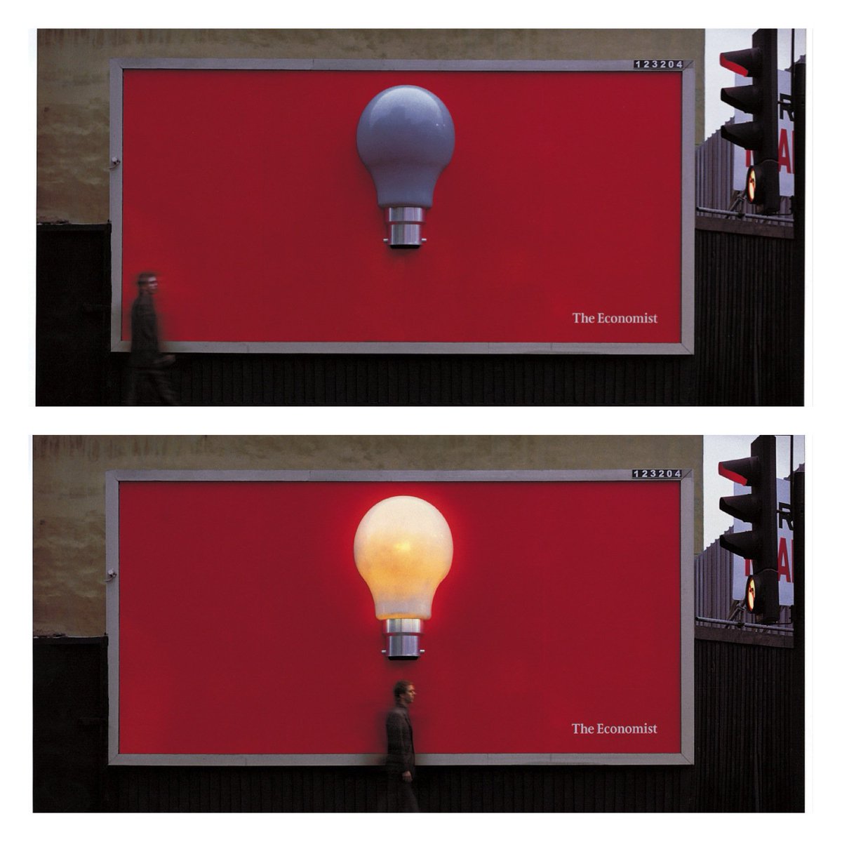 Classic outdoor by  @AMV_BBDO for The Economist, 2005.  #AdArchives  #advertising