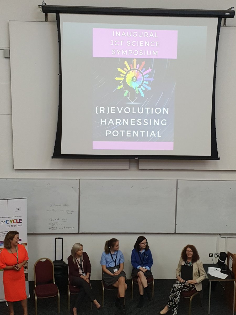 DavidKingIRL's tweet photo. Capping off an amazing day with the voice of the classroom- thanks to Tr Katie from @StAls_Science & students Emer & Leah from Kinsale CS
Massive congrats to @JctScience on the 1st #JCScienceSymposium- such a thought provoking and engaging day! https://t.co/dSHvJMnhBZ