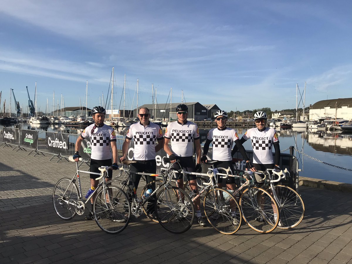 peter71ingram's tweet photo. @Craftedclassiq all completed, a few mechanicals, but the old girls made it round with us on board! Good day in the bike. @tim_snook3 https://t.co/SDHNVcPh34