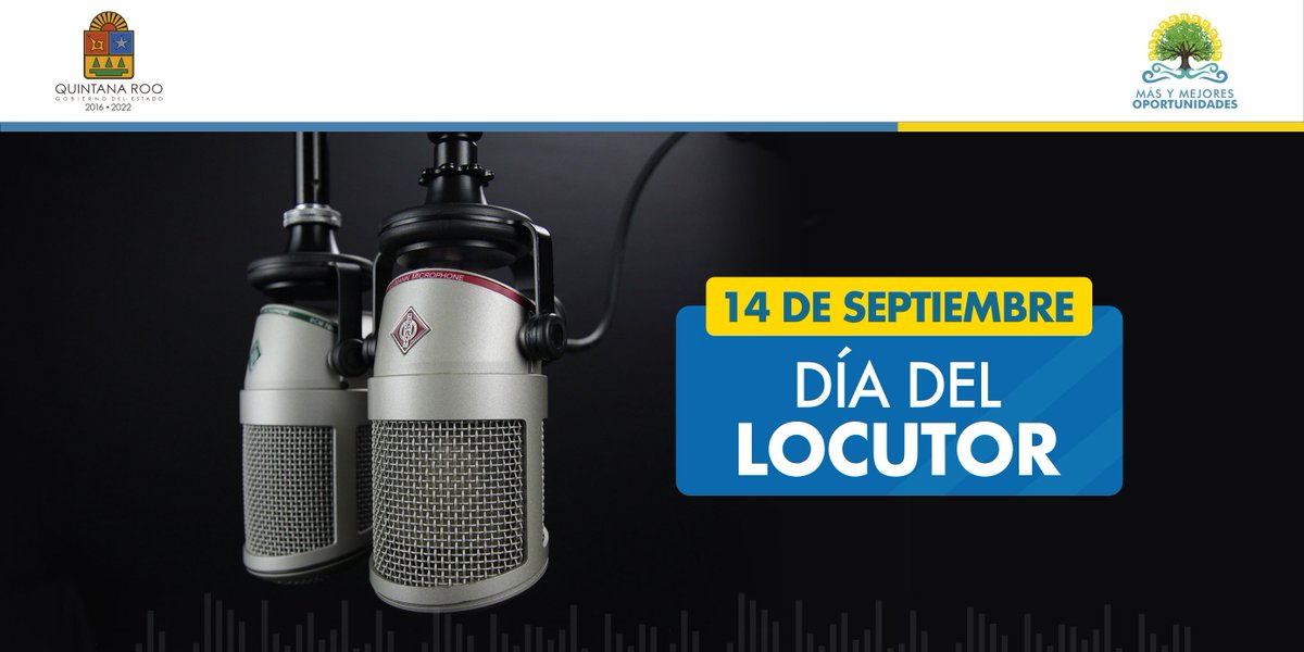 En este #DíadelLocutor, felicito a quienes ejercen esta importante labor informativa, compartiendo los sucesos más importantes de #QuintanaRoo, el país y el mundo. ¡Enhorabuena! <a href="/ComunicacionQR/">Comunicación Quintana Roo</a>