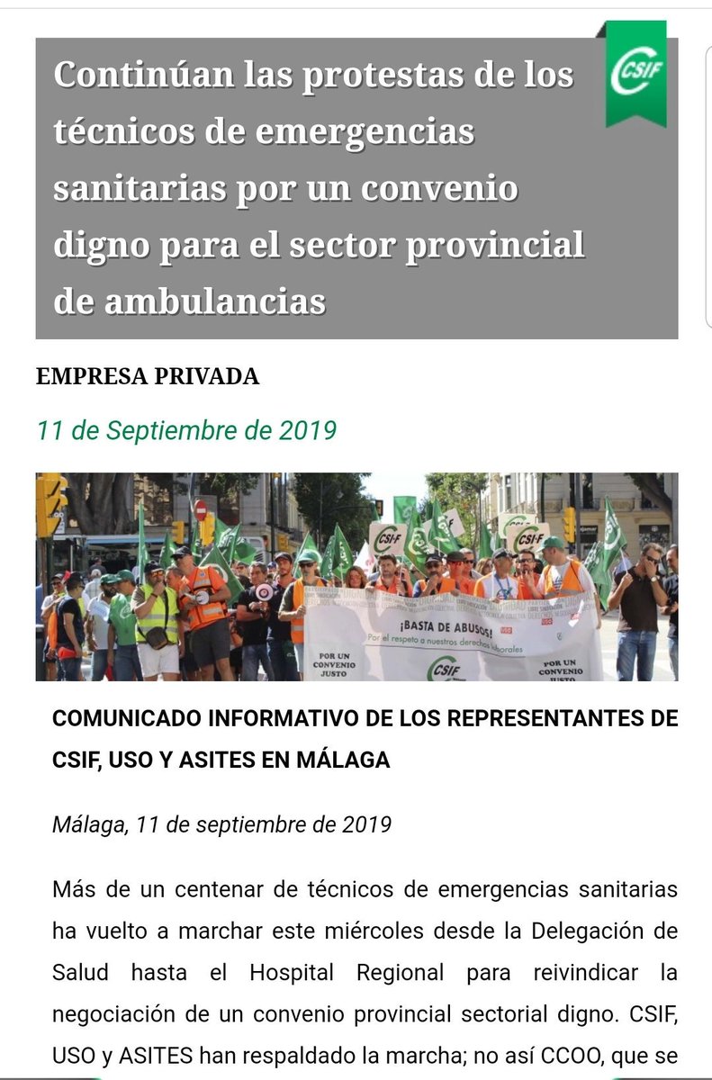 teschuac's tweet photo. 🚸 Continúan las #protestas de los técnicos de #emergencias sanitarias por un #convenio digno para el sector provincial de #ambulancias. 🚸

https://t.co/yrWPJonnM5. #TES #MÁLAGA https://t.co/sRUaxYiPhE