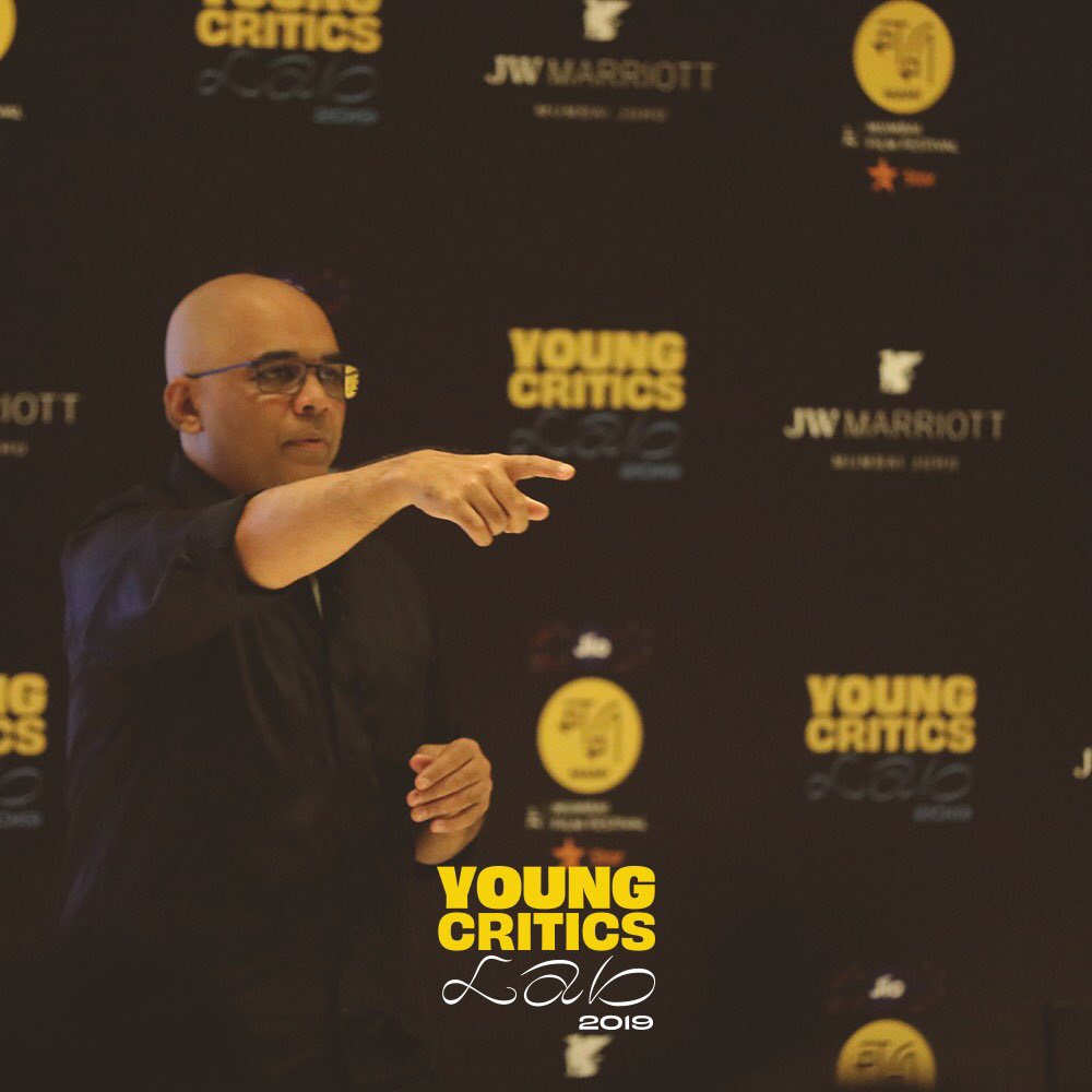 MumbaiFilmFest's tweet photo. It’s been a day of reflection and connection with the larger world of cinema. More from #YoungCriticsLab2019 coming up tomorrow. Be sure to join us bright and early at #JioMAMIWithStar2019.

#YoungCriticsLab #MumbaiFilmFestival #FilmCritics #BaradwajRangan #Cinema #Film https://t.co/LRKAYASjrJ