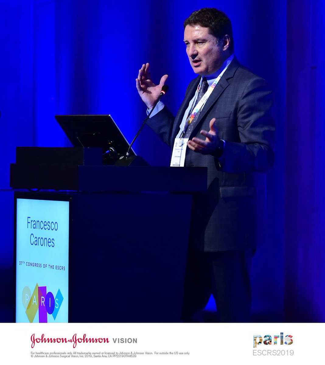 JNJVISIONEMEA's tweet photo. Great discussion at our @eurotimes symposium which introduced our new innovative #PCIOL @ESCRSofficial. Don't worry if you missed it, you can still get the scoop from us at Booth E112. #ESCRS19 https://t.co/hL2jTnAgEw