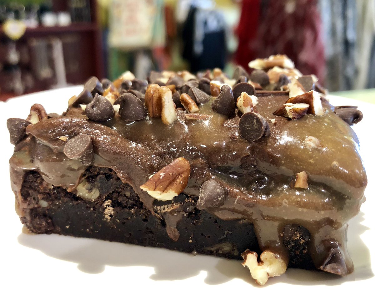 RedRiverCoffee's tweet photo. Come see us, we made you a Turtle Brownie! ❤️ #MadeFromScratch https://t.co/3FQG8ZjCly