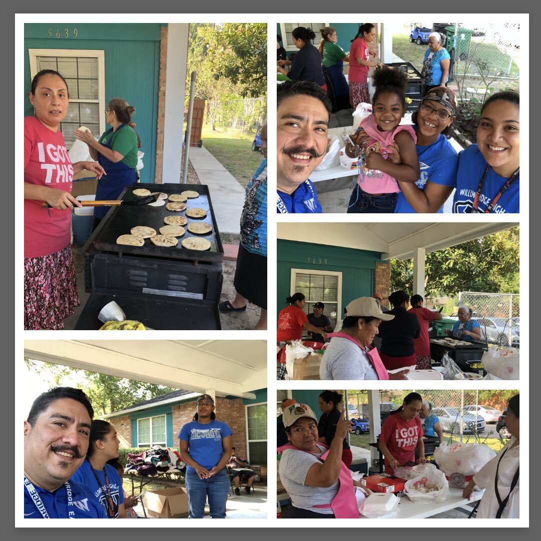 Getting ready for #HispanicHeritageMonth early by stopping by a pop up #pupusa stand  during @FortBendISD @Willowridge_HS #DropOutPrevention walks