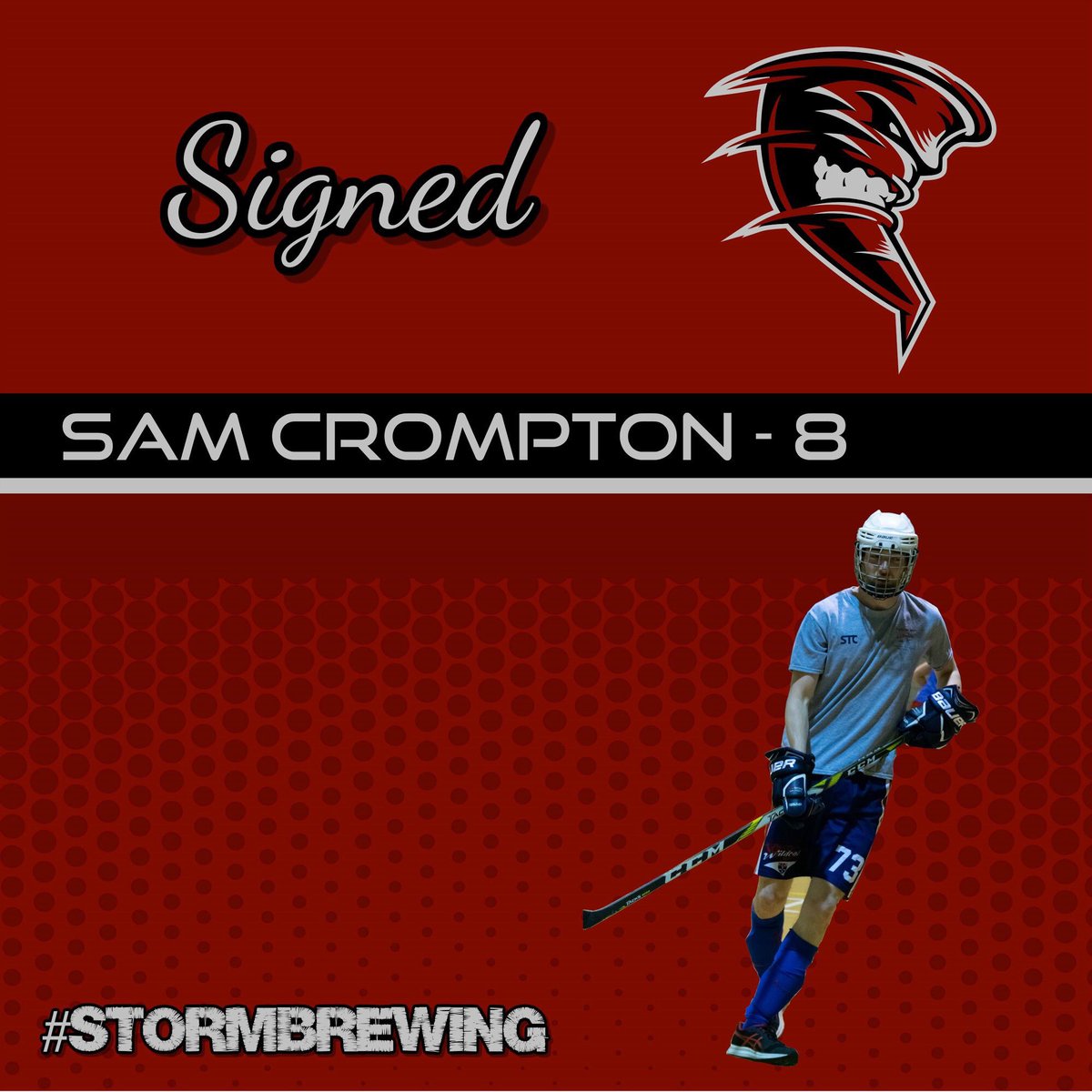 🚨 SIGNING NEWS 🚨

The Twisters BHC are delighted to announce the signing of Sam Crompton for the 2019/2020 season.

Sam will wear the number 8 jersey this season.

Welcome to the Twisters Sam, BRING THE STORM! 🌪

#StormBrewing #TwistersBHC