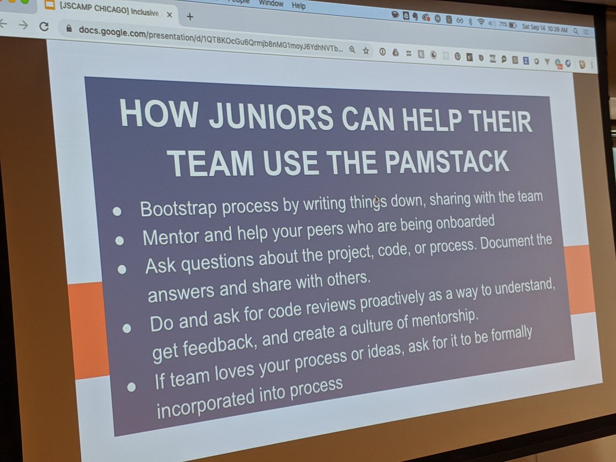 PAMstack:
Process ⚪ Abstraction ⚪ Mentorship
<a href="/ladyleet/">Tracy Lee | ladyleet</a> #JSCamp #Chicago