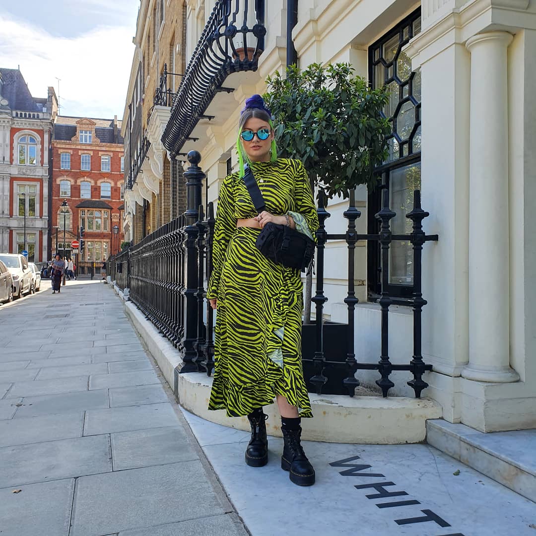 shaebarry_'s tweet photo. LFW wearing @New_GirlOrder 💚
#LondonFashionWeek #LFW2019 https://t.co/dmDTWThz9m