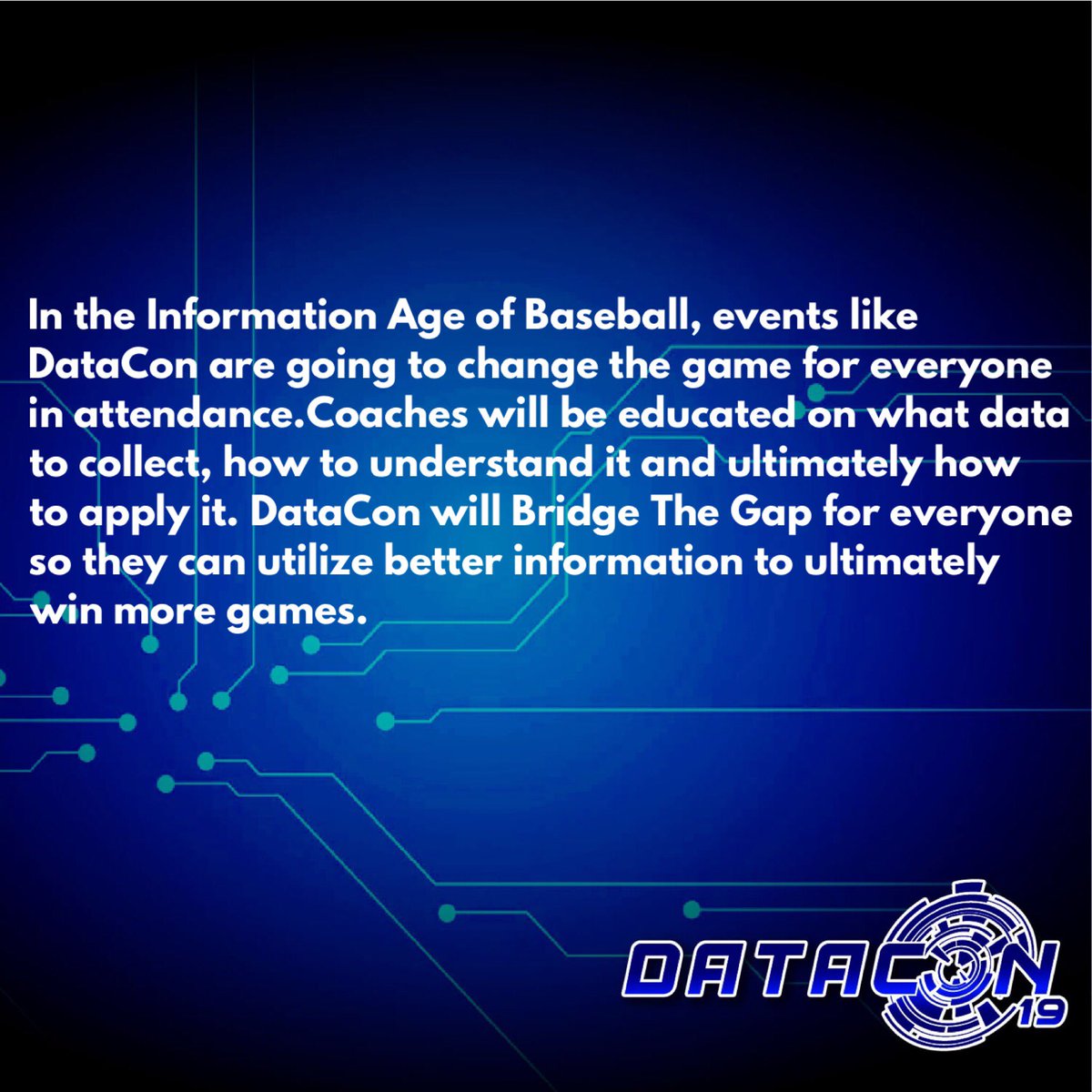 BaseballCloudUS's tweet photo. Quote by Eugene Bleecker, DataCon19 elite speaker and owner of 108 Performance @108_Performance ! Visit https://t.co/ME18CbTCQj to register.
#datacon #dataconbaseball #dataconorlando
#datacon2019 https://t.co/0md1tdA4uS