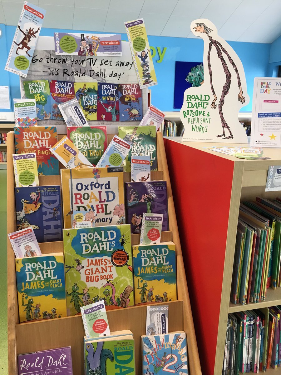 SloughLibraries's tweet photo. Having a hopscotchy time celebrating Roald Dahl Day at Cippenham Library #DahlDay @OUPChildrens @readingagency. https://t.co/pinKxdI974