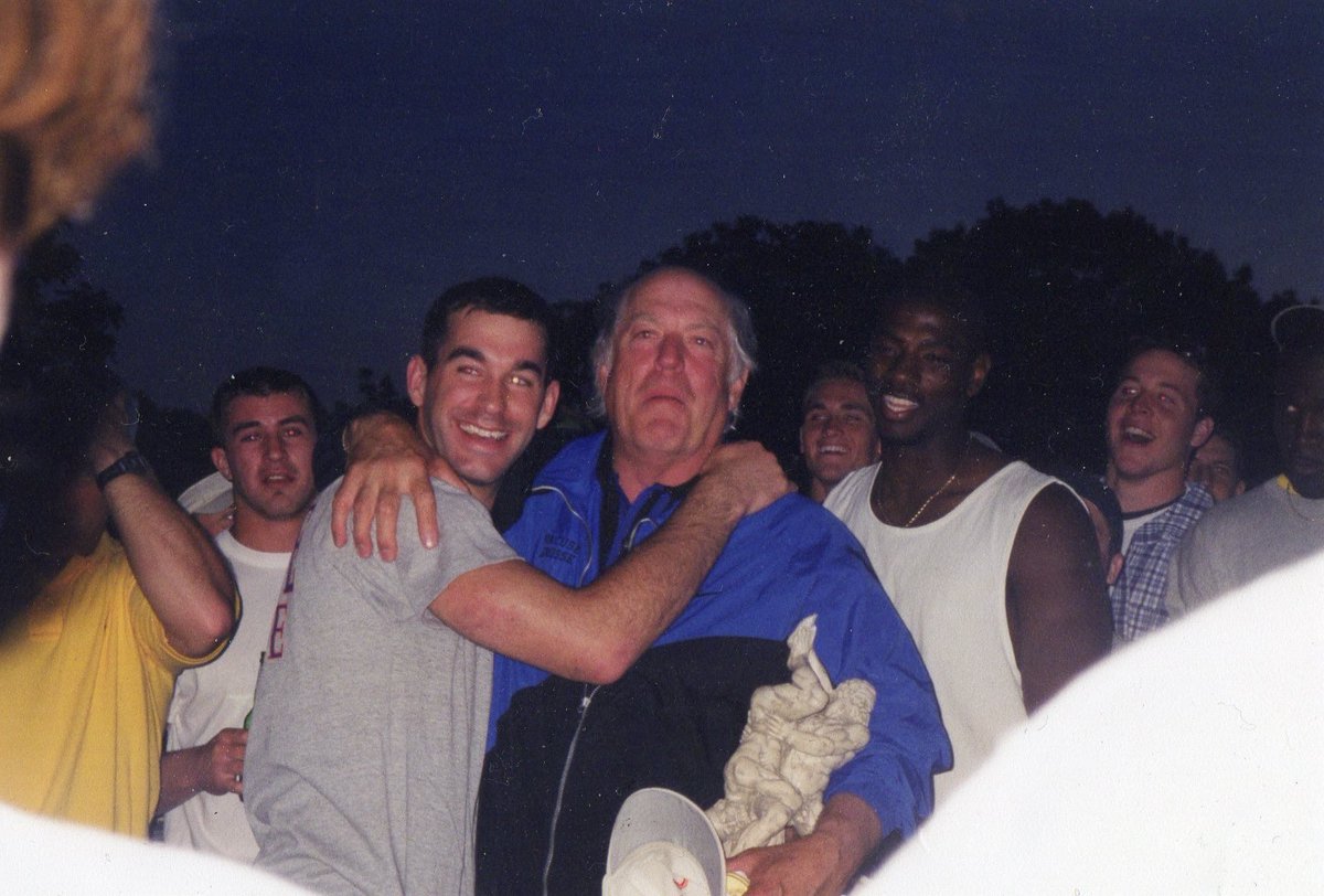 caseypowell22's tweet photo. A pic of me and the boys celebrating with HOF @cusemlax Coach Roy Simmons Jr after winning the National Championship. Simmie will be in #Chicago September 21st speaking @Worldlacrosse22 #legendaryheart benefit. Get your tickets at https://t.co/Bp4jaGKPi3 #sharesupportinspire https://t.co/SoFnWqpOdY