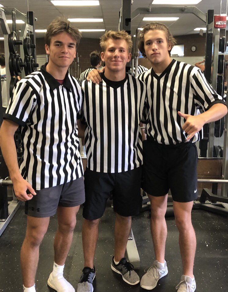 chatfieldsenior's tweet photo. These Freshmen Referees will be officiating the 10:00 game this morning on our new, turf field. Go Chargers!! https://t.co/cRMC7BcHUb