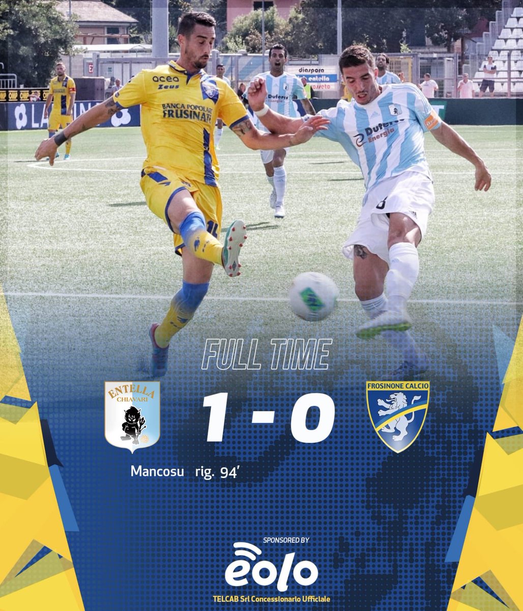 Frosinone1928's tweet photo. π FULL TIME
#ENTFRO 1-0
β½οΈ Mancosu https://t.co/cBszRTiNrH