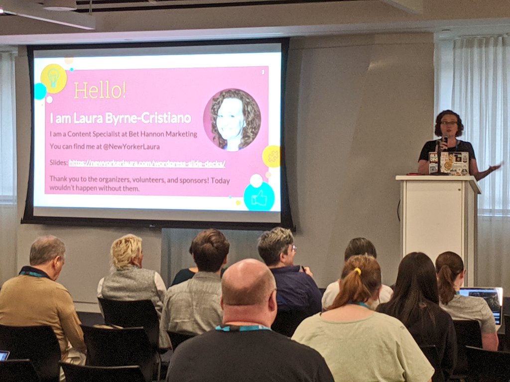 ChipEdwards4's tweet image. Want to increase your social media influence? Laura Byrne-Cristiano (@NewYorkerLaura ) at #WCNYC is breaking it down right now. 
#CreateMyVoice