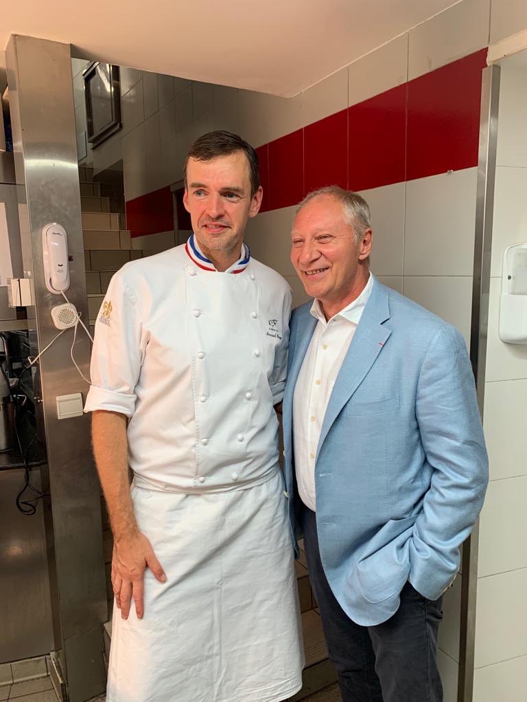 Merci Clarisse <a href="/Clarisse_F_F/">Cla Ferreres-Frechon</a> et Éric <a href="/EricFrechon/">Eric Frechon</a> de ce moment partagé à la <a href="/chevredorfrance/">La Chèvre d'Or - Relais & Châteaux</a> <a href="/RelaisChateaux/">Relais & Châteaux</a> <a href="/LGTDM/">GrandesTablesDuMonde</a> <a href="/guideMichelinFR/">Le guide MICHELIN</a> #gastronomie #meilleurouvrierdefrance