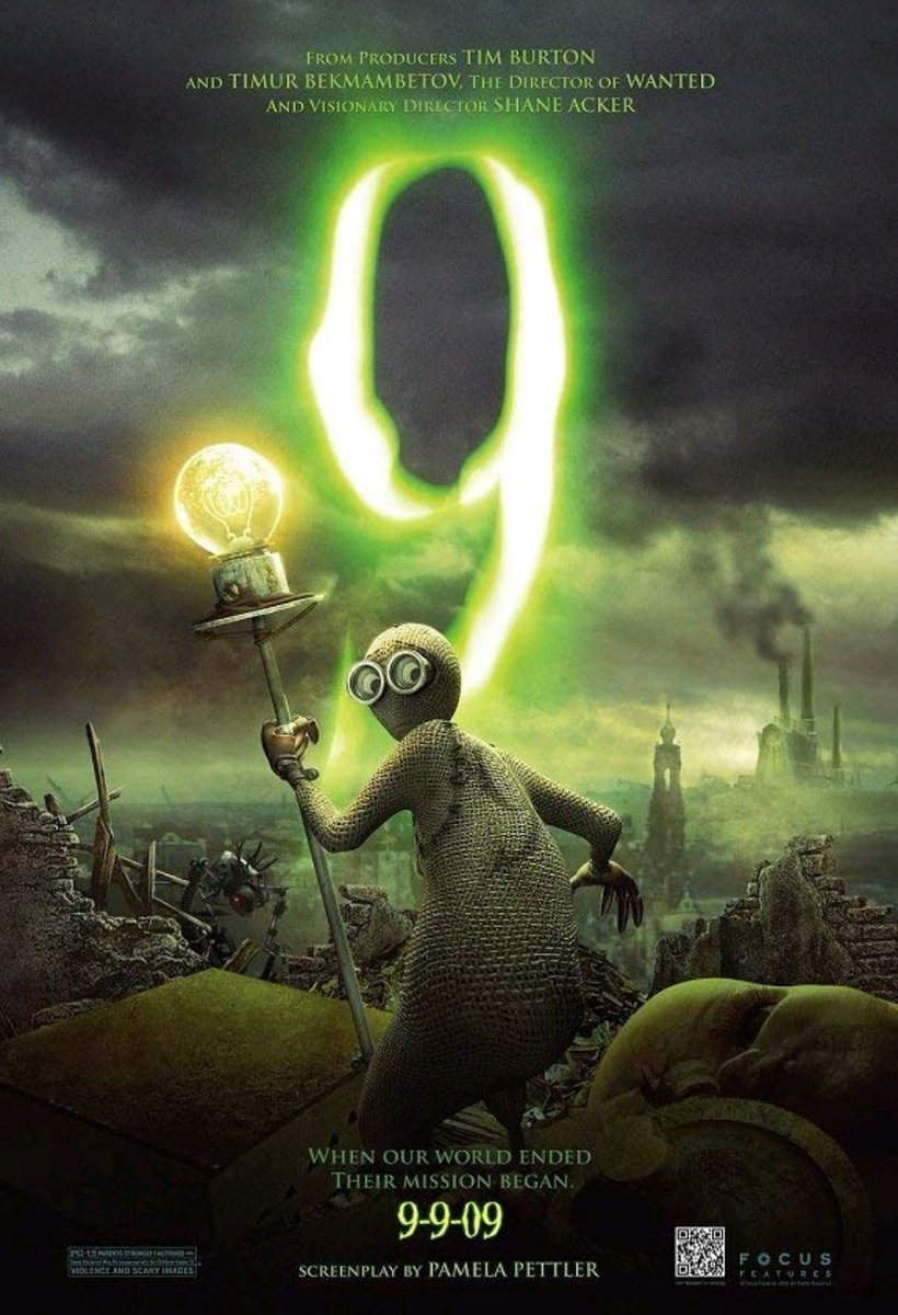 AnimationMoviee's tweet image. 9 (2009) 7.1/10
تدور أحداث الفيلم في زمن ما بعد نهاية العالم حيث قصة دمية من القماش تخرج من أسفل الانقاض وتمتلك العديد من المهارات القيادية والتي تستغلها في انقاذ باقي الناجيين