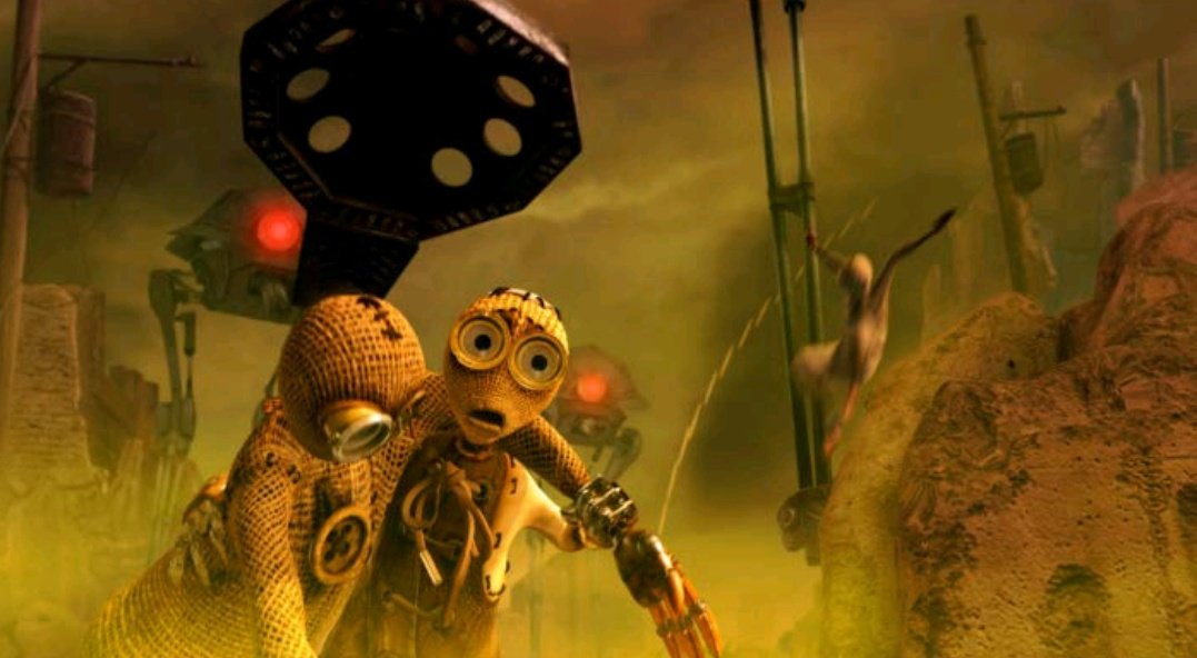 AnimationMoviee's tweet image. 9 (2009) 7.1/10
تدور أحداث الفيلم في زمن ما بعد نهاية العالم حيث قصة دمية من القماش تخرج من أسفل الانقاض وتمتلك العديد من المهارات القيادية والتي تستغلها في انقاذ باقي الناجيين