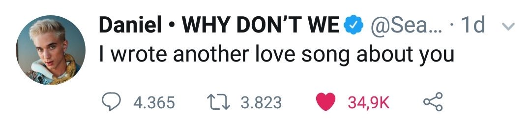 WhyDontWeLLTea's tweet photo. Did he meant alexis?

*we all know the alexis and daniel thing. Just search it. You'll find it. Just short: they kissed or didnt, she wants cloud, she talked bad about daniel, we all know daniel is the sweetest, daniel couldnt say anything.
*I hope this tweet isnt about her. https://t.co/XchgbBLEQU