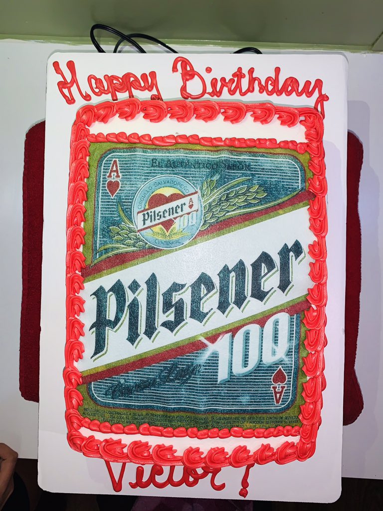 lizetteperalta1's tweet image. Beer logo cake. #ediblepaper #Pilsner #salvadorianbeer #liz_cakess 🍻