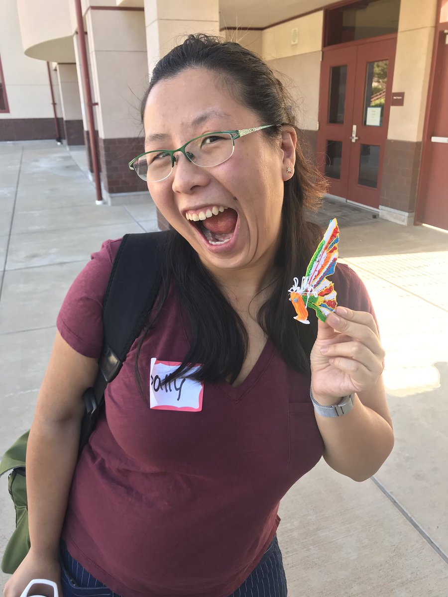 Sally_Tse_'s tweet photo. Lunchtime @lectrifyit circuit crafts @EdCampFSUSD #merit19 note the @krausecenter bottle! https://t.co/Geu9DTBAuE