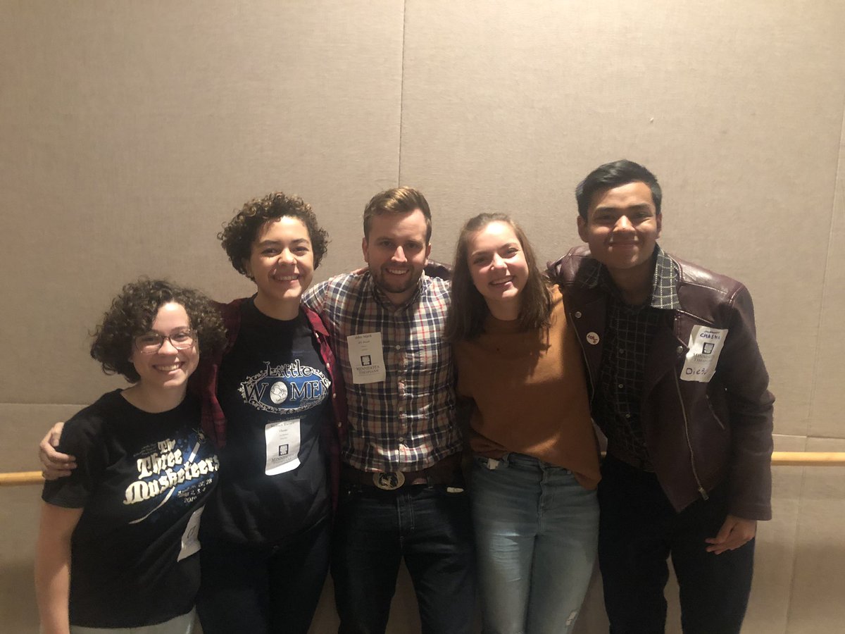 Amazing time at the MN Thespian Leadership Conference with some of our troupe officers and STO, Matthew Trenne! #thespiansareeverywhere