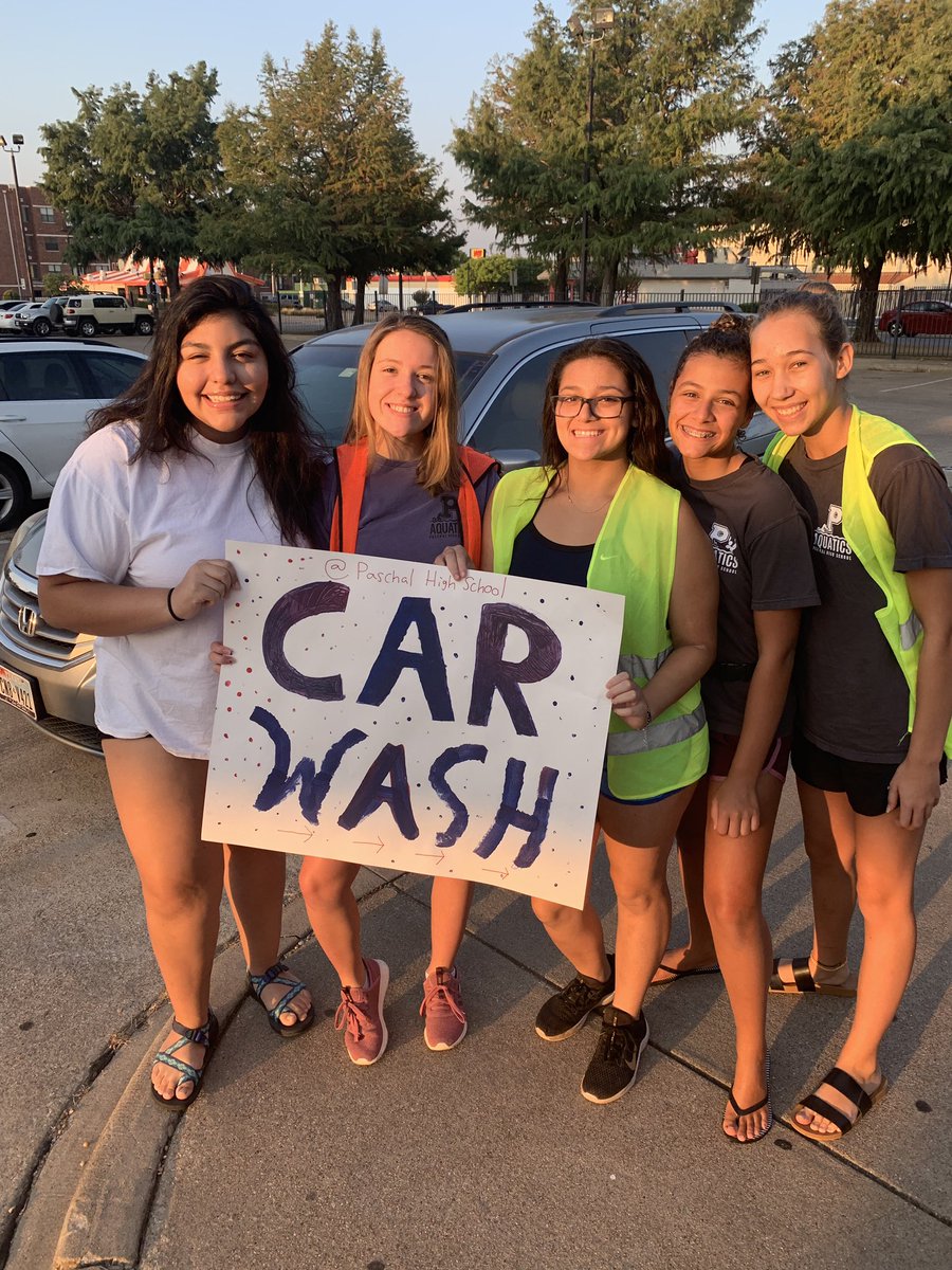 PaschalAquatics's tweet photo. Fantastic car wash !!! Thank you all who participated!!! Our swimmers did a great job working together to achieve a goal! Shout of to our band who made all this possible!!! #paschalaquatics #paschalhigh #paschalband https://t.co/lhz6OKGBLQ