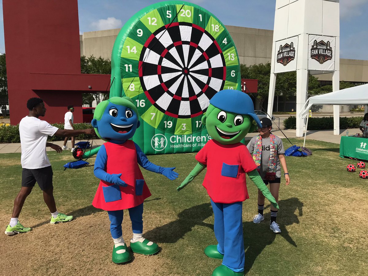 Heading to the <a href="/ATLUTD/">Atlanta United FC</a> match? Swing by our tent in AMFAM Fan Village to play soccer darts and meet Hope and Will. One of our cancer patients will be hitting the Golden Spike, and we’ll be there to show our support! #UniteAndConquer