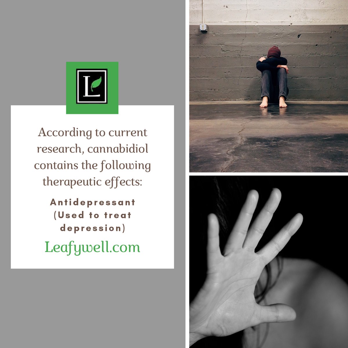 leafywelloffic1's tweet photo. At some point in their lives, about one in four Americans will experience depression. 
#depression #depressionaxiety #help #news #leafywell #mentalhealth #live #cbd #cbg #facts https://t.co/uaLmH9G2KL