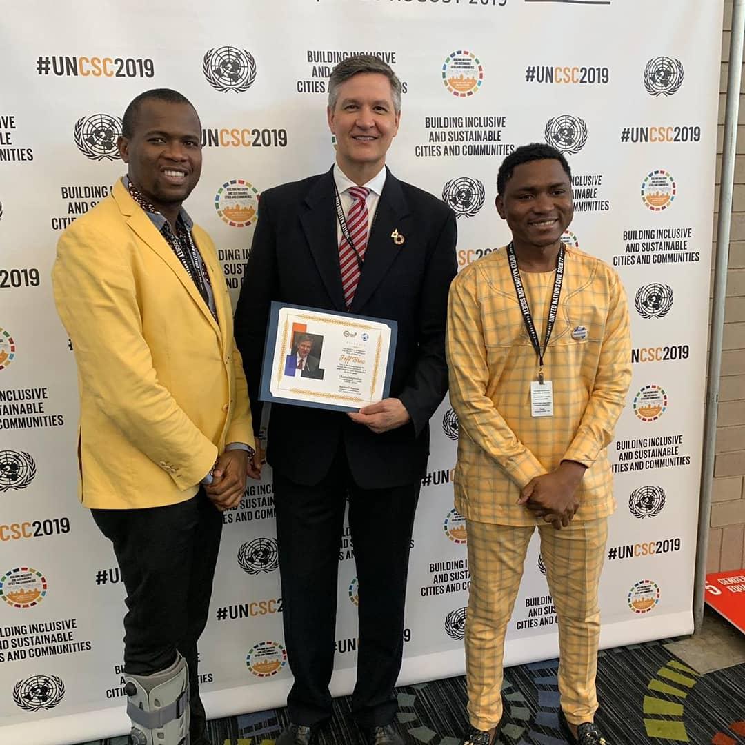 charitychaste's tweet photo. For #HeForShe's a jolly good fellow.🎵for #heforshe's a jolly good fellow.🎶🔊🎻 to this @AfricaPadman & @WantoetW Induction into the Elite Humanitarian Hall of Fame #EHHF at #UNCSC2019 .@JeffBrez
@slcmayor @YouthAssembly Ms.Khan @HeForShe Amb.Henry MacDonald as we count #UNGA74 https://t.co/GbchPnUrSU
