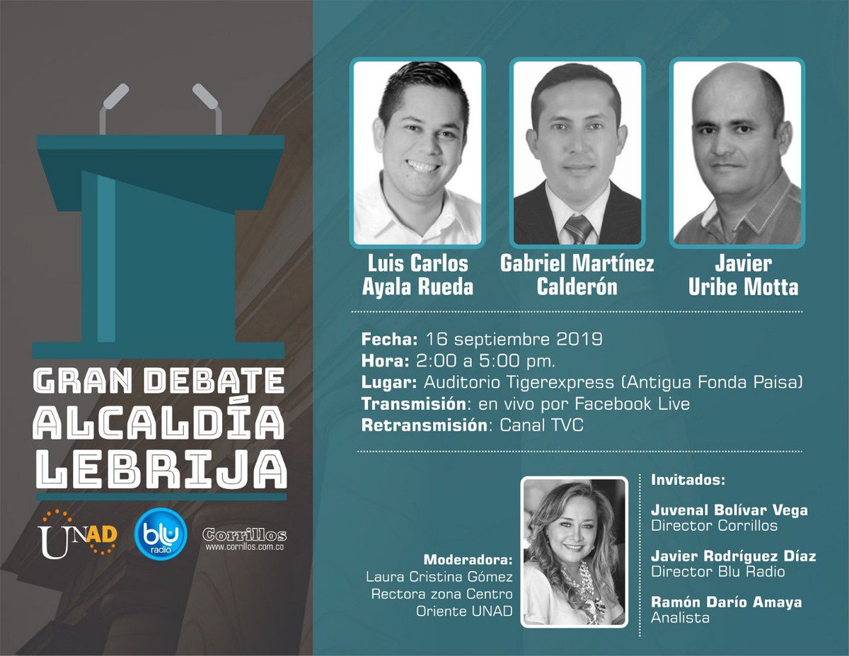 claxireru's tweet photo. Debate por la Alcaldía de Lebrija https://t.co/0AYRMwlDXL