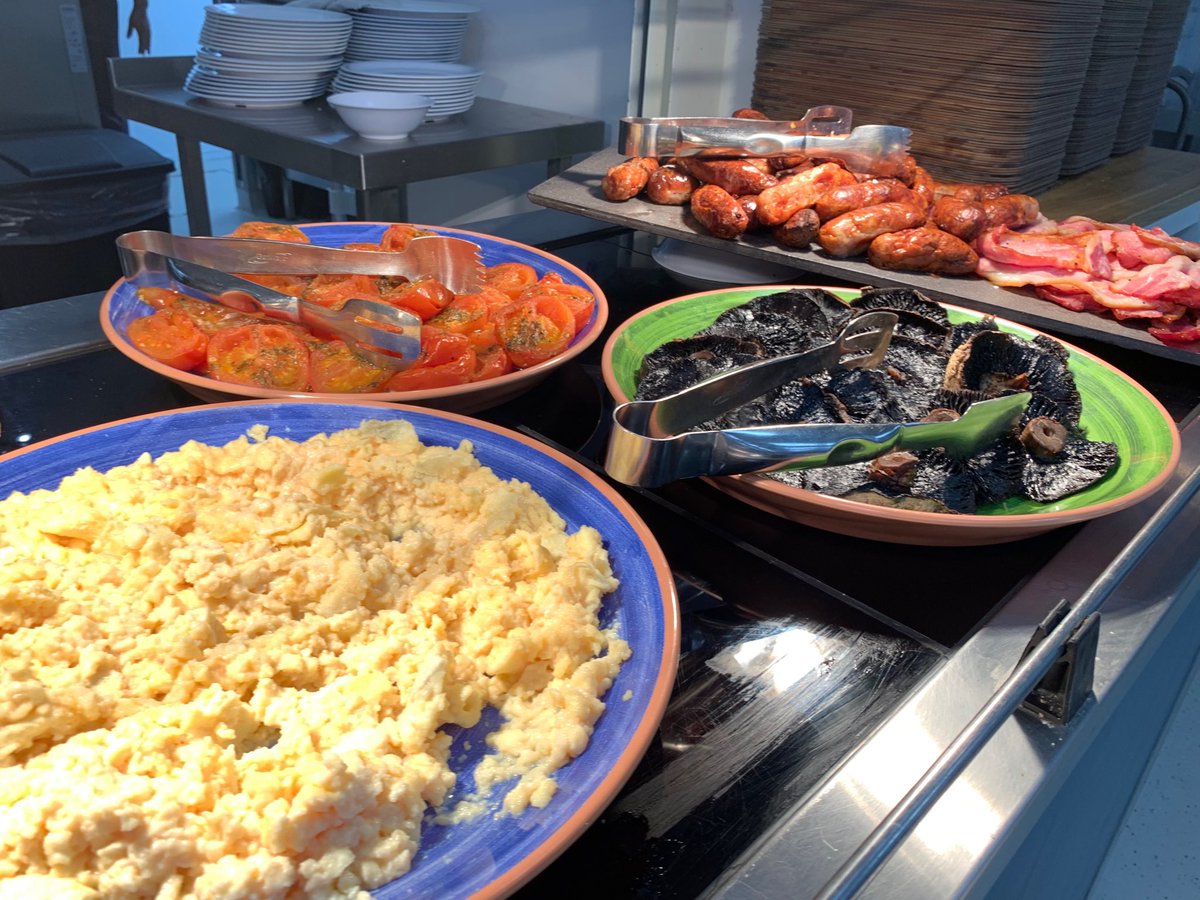 Friday full English breakfast at Eaton house school. Big boys were so happy with the colourful breakfast!