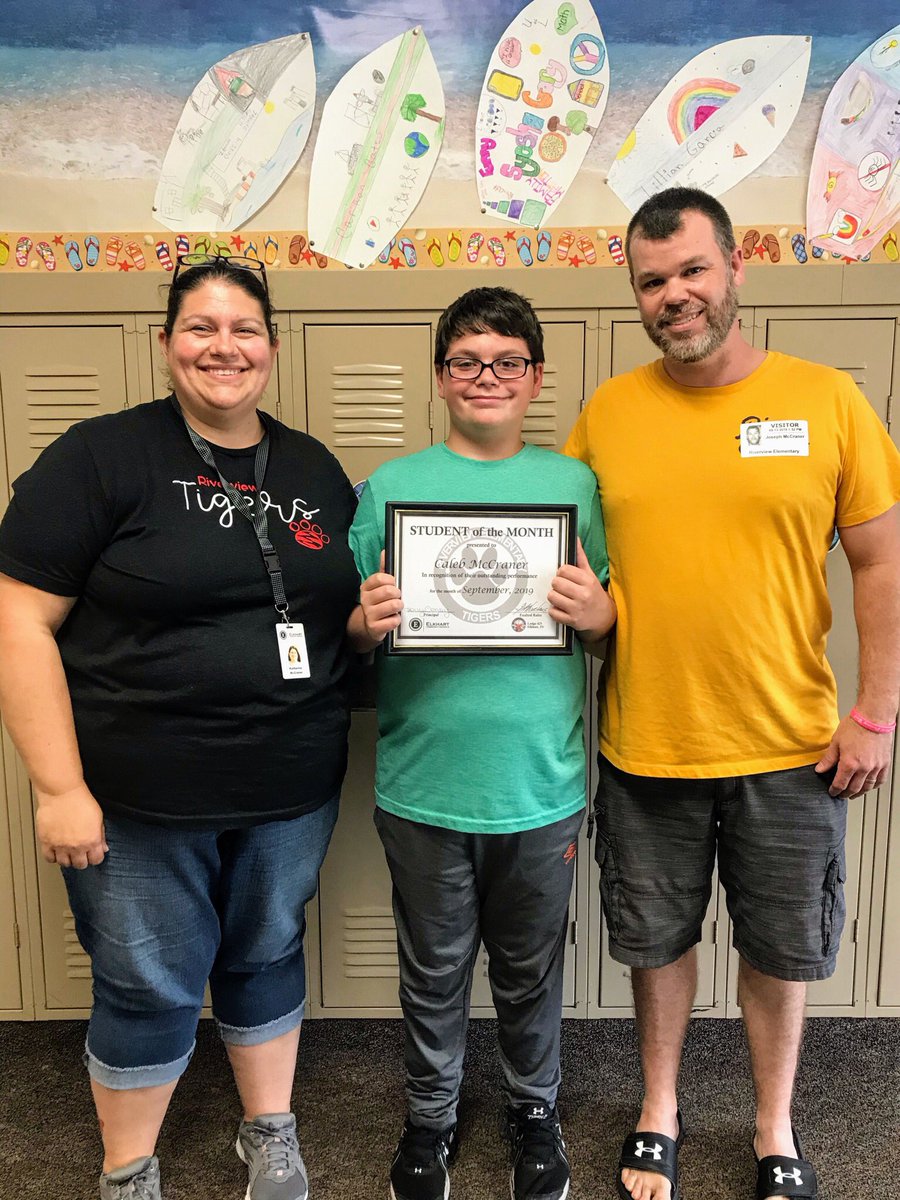 RiverviewTigers's tweet photo. Congratulations to RV’s September Student of the Month, Caleb M.! #RiverviewLearns #ElkhartSchools @ElkhartSchools https://t.co/Ttlccla98j
