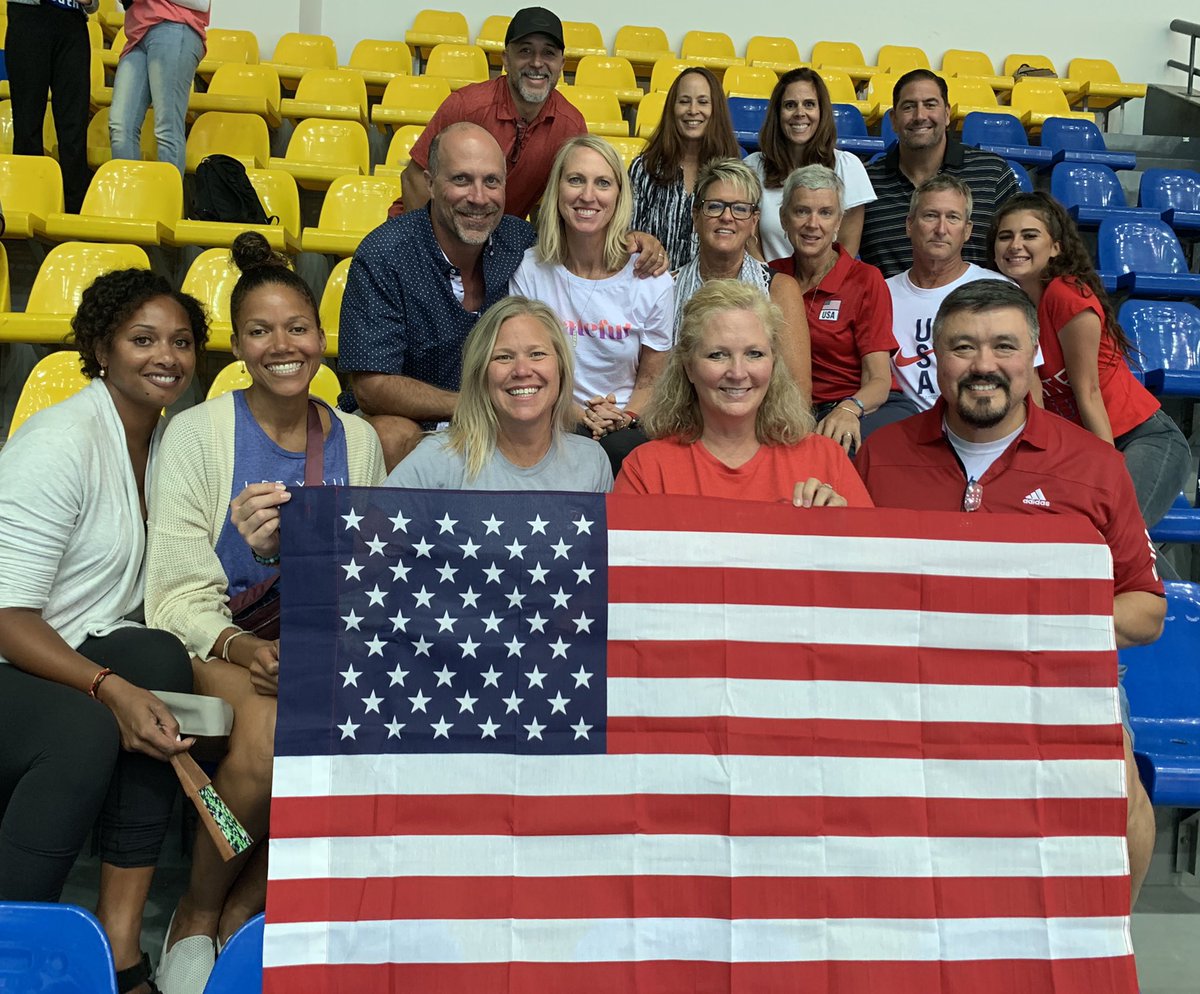 heygretchen's tweet photo. USA 🇺🇸 Volleyball fans are ready for the Championship! @usavolleyball #gynt #egypt2019 https://t.co/q8FuziQJBW