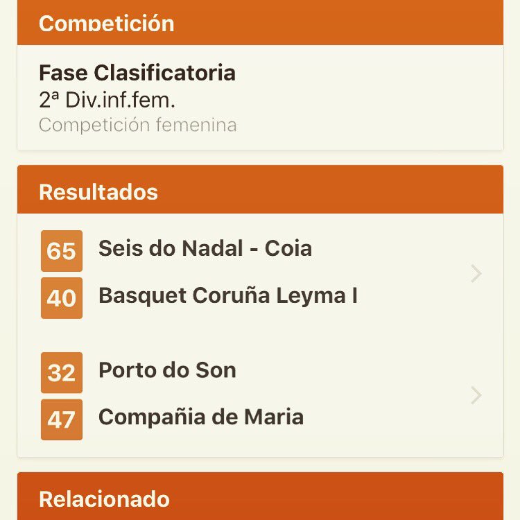 Partidazo. Encontro igualado ata que físicamente no último periodo non podiamos mais.
O Son do Basket das nosas infas.
Parabens a Compañia de María