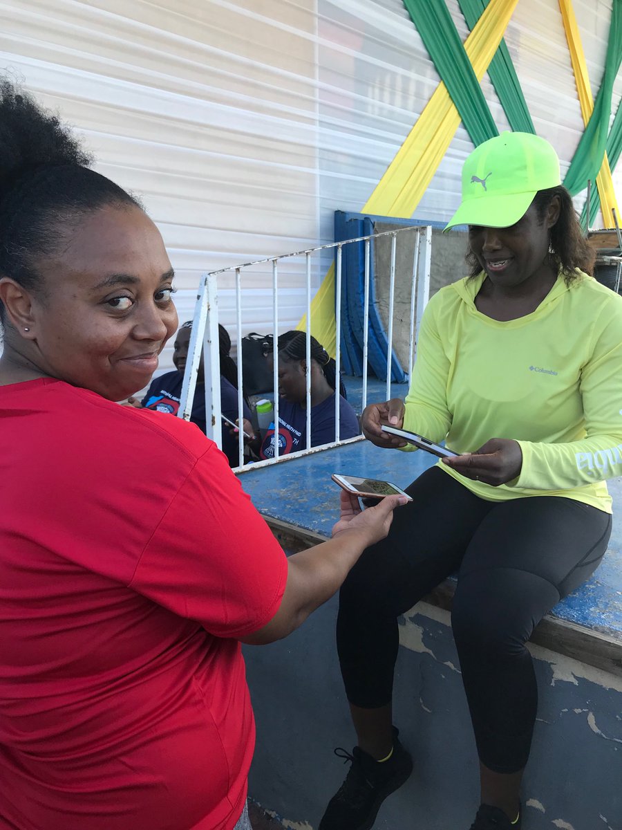 blanchcamp's tweet photo. ECC Wellness Warriors (Ms. Black, Golding, Campbell) earned our NHF Challenge fitness points this morning @ECCJA #NHFWorkitout #workitout #workitoutchallenge https://t.co/EWcESdcox2