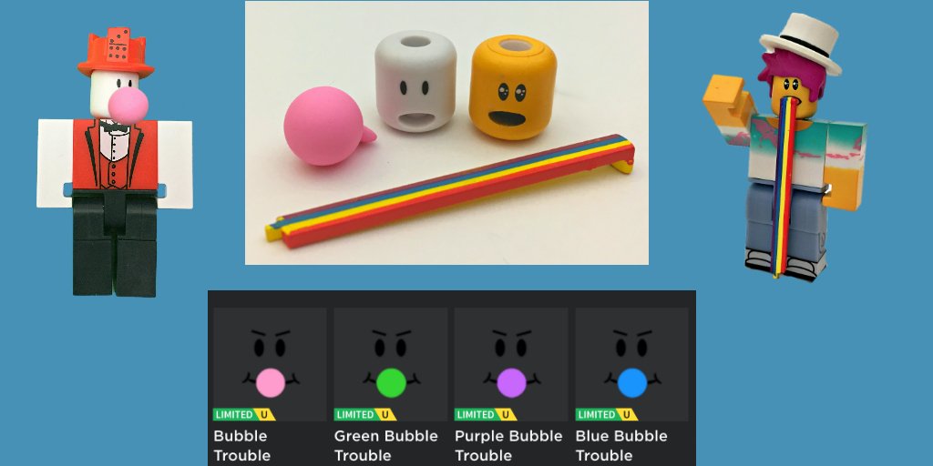 Lily On Twitter It Would Be Really Great To Have More Faces Like This As Toys And More Pieces Like Diff Color Bubble Gum And If They Are The Same Size We - blue bubble trouble roblox