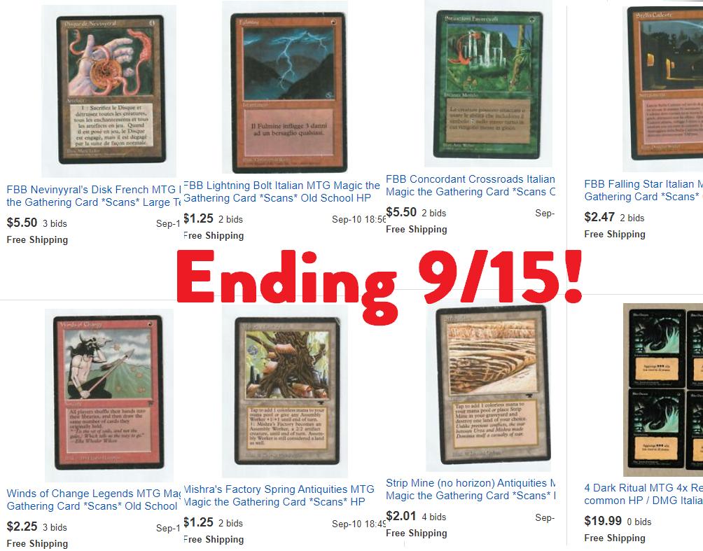 CardZoom's tweet image. Some old school odds and ends closing on auction tomorrow night!  Signal boosts much appreciated ;) 
ebay.com/sch/cardzoom99… #oldschoolmtg