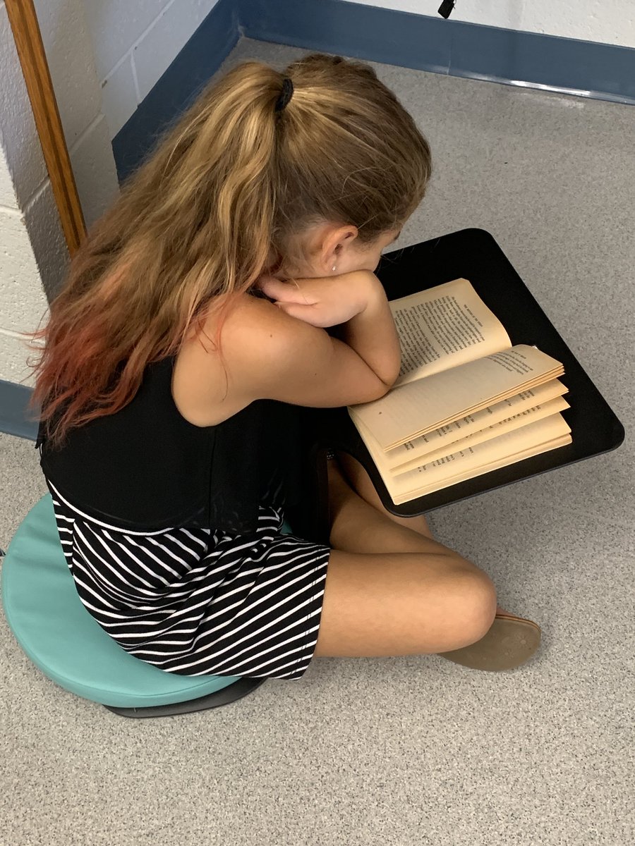 HogateTeacher's tweet photo. I think it’s safe to say the students enjoyed exploring the classroom library and using flexible seating options for independent reading time this week! #Whatsupwednesday #oopsitssaturday https://t.co/QUt09U0KFv