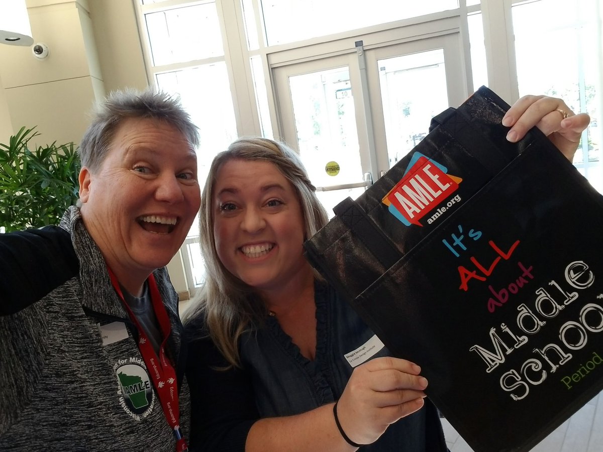 maggieleemchugh's tweet photo. It's ALL about Middle School! #WAMLE #edcampML @Lisafromwisco @AMLE https://t.co/lOJFJo4zzb
