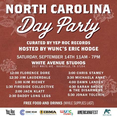 FiresideFolk's tweet photo. @AmericanaFest has been a blast so far! We're playing twice today! First we're at the North Carolina Day Party playing a few songs with @jimlauderdale1 and then our own set. Tonight we are at The Station Inn at 10:30 PM.  Hope to see you there! https://t.co/wGcQfUujHL