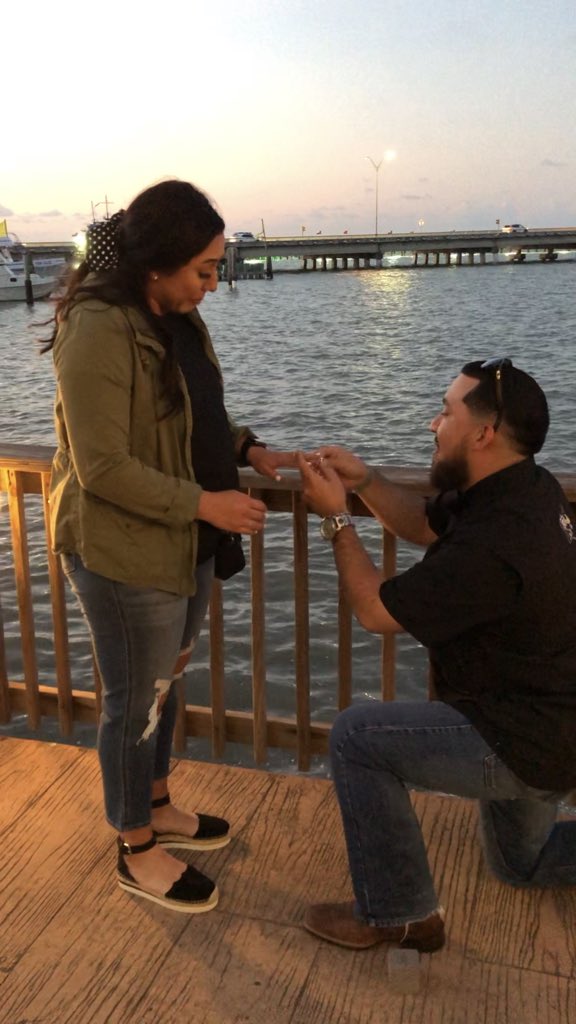 Ryangarza25's tweet photo. She said yes! Officially #engaged https://t.co/TtgHfFgoYT