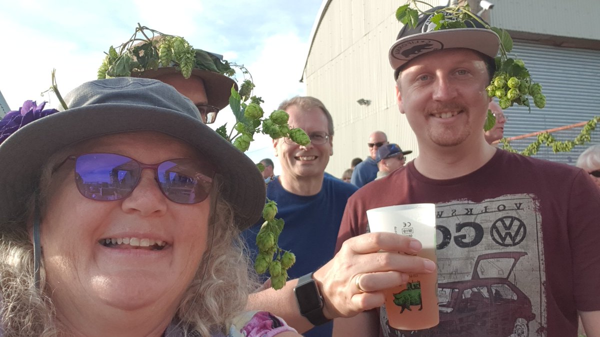 We are at The Hogs Back Hop Fest Party #hopfestparty2019