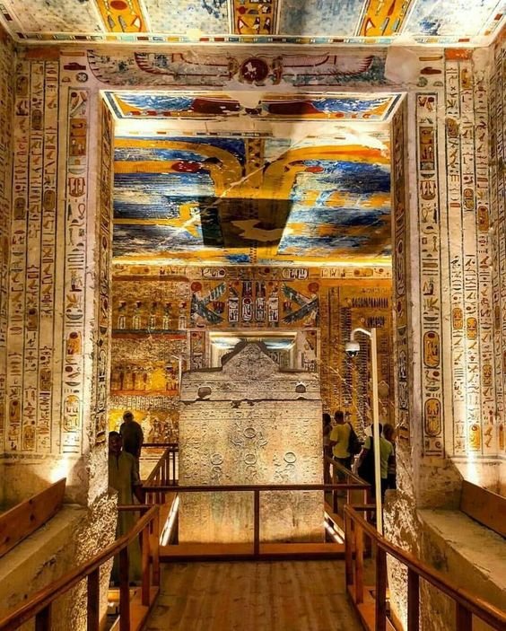The tomb of Pharoah Rameses IV. Digital Maps ' #ValleyoftheKings #Egypt