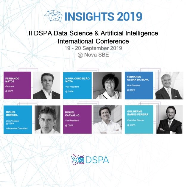 DSPA_INSIGHTS's tweet photo. #INSIGHTS2019| 19-20 Sept. #NovaSBE
Program: https://t.co/WfHp5JViLz

#DSPA; #datascience; #analytics; #ai; #machinelearning; #cloud; #BI; #datadriven; #dataliteracy; ... https://t.co/vQiOHJaQ13